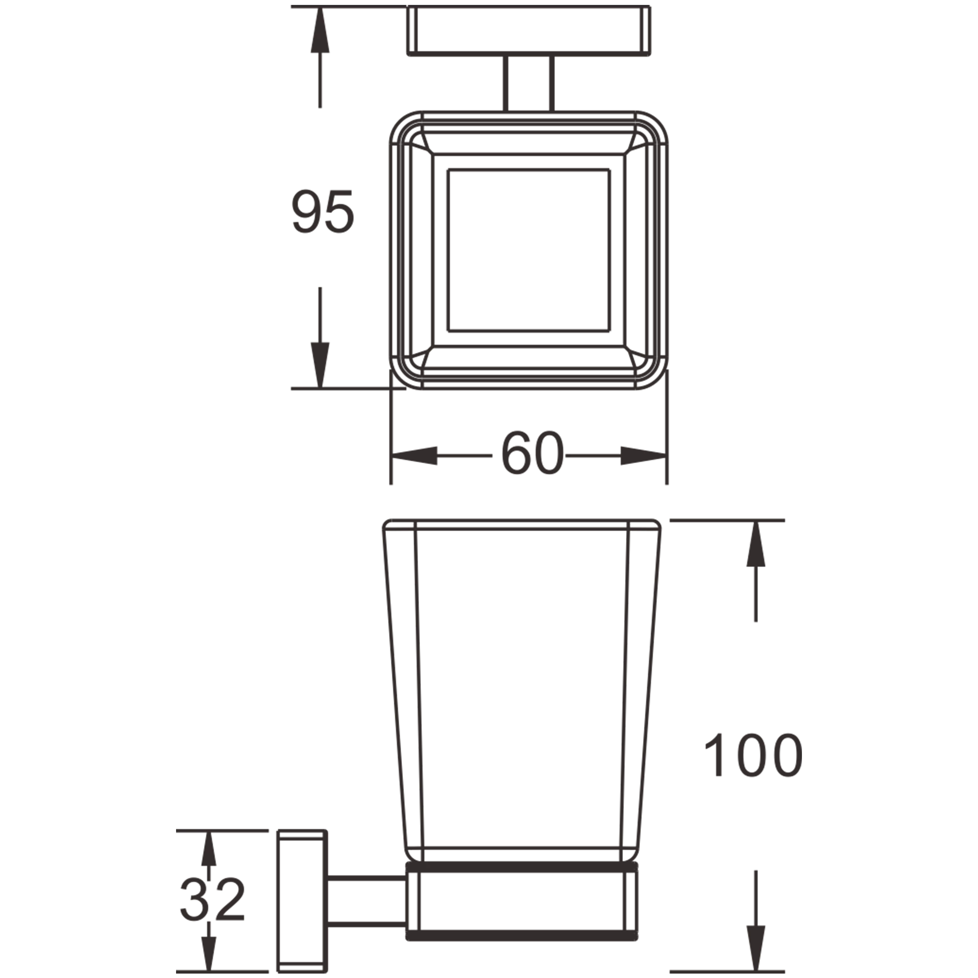 Держатель стакана BELZ (B90406) Держатель стакана BELZ (B90406) - фото 2