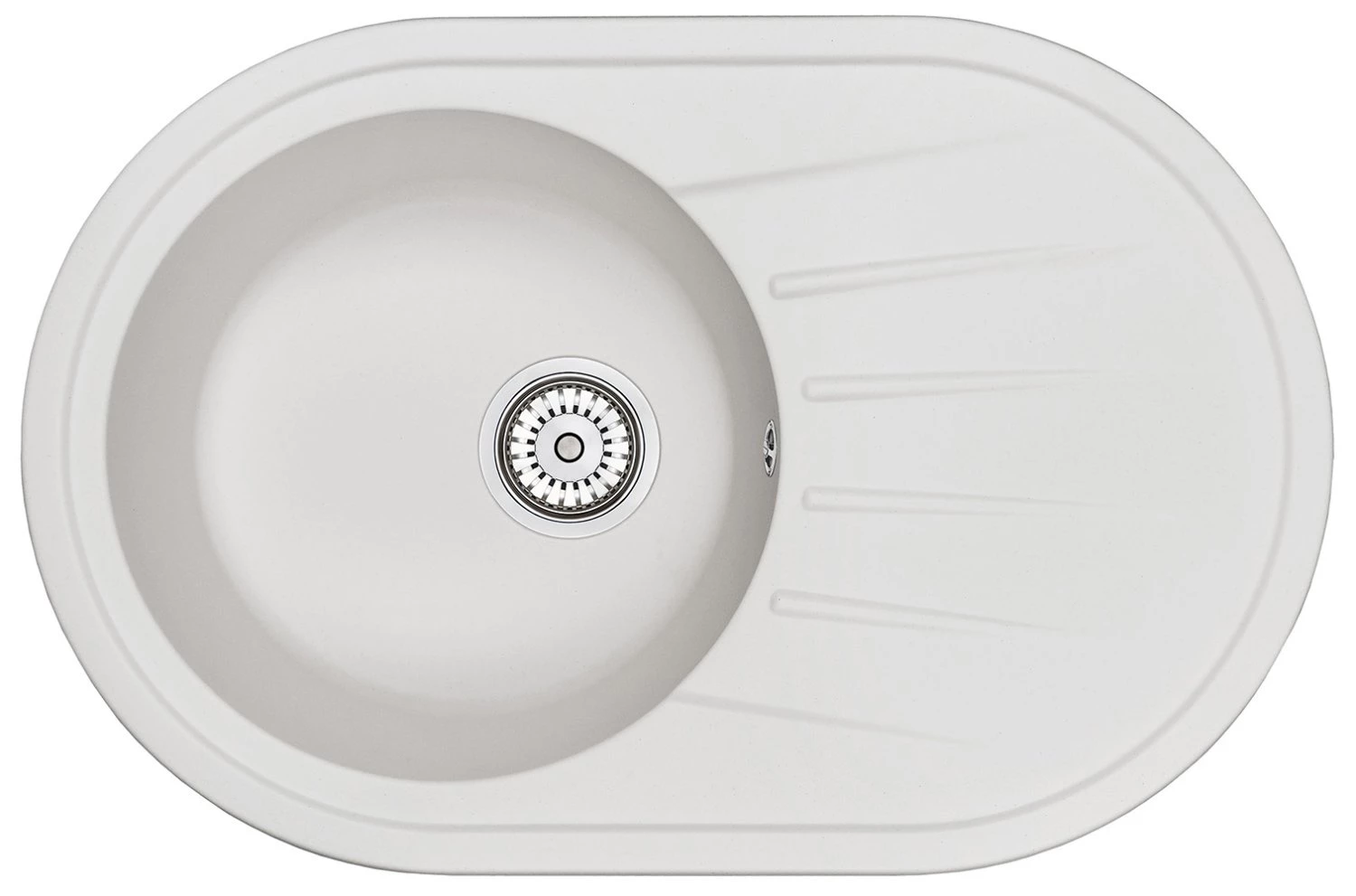 Кухонная мойка GRANULA Standart (7601, БЕЛЫЙ)
