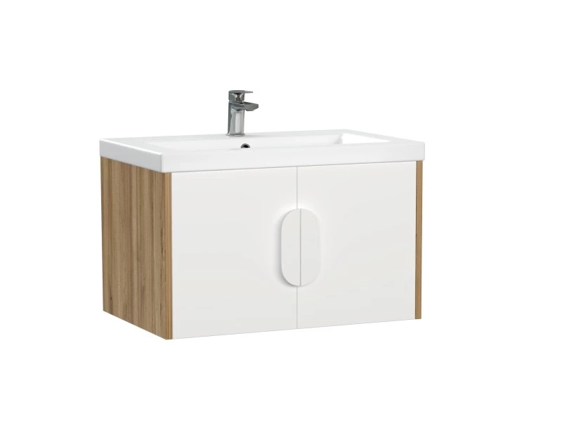 Тумба CERSANIT COMO 70 подвесная белая под раковину S-UM-COM70/1-w (COMO 70) (69338) - фото 1