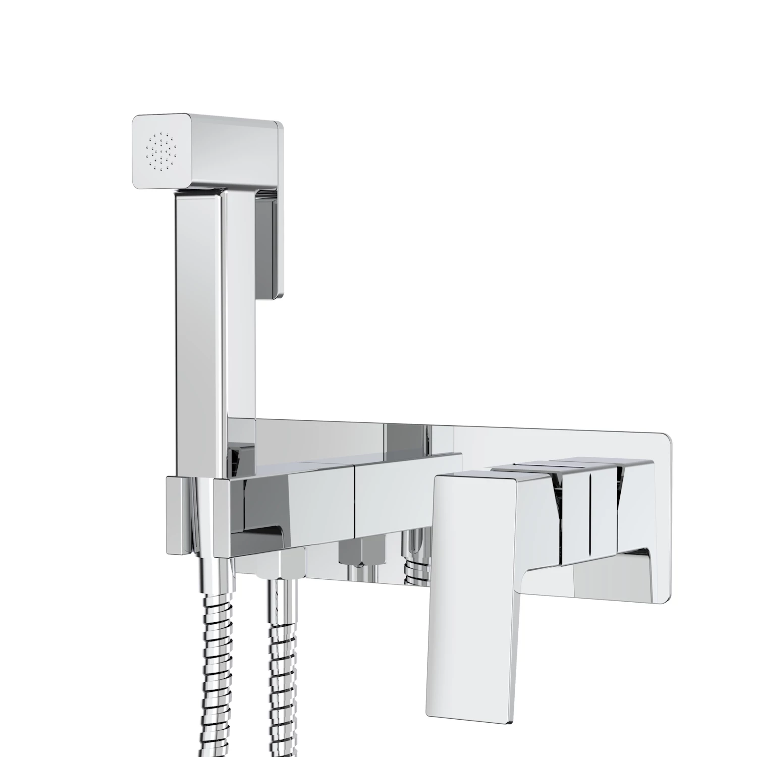 Смеситель Splenka с гигиеническим душем встраиваемый хром (S01.52) - фото 1