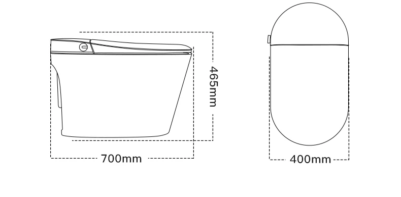 Электронный напольный унитаз-биде TIMO (TE-741B) - фото 5