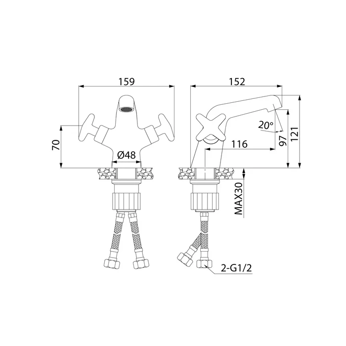 Смеситель для умывальника IDDIS Acros (ACRSB00i01) - фото 3