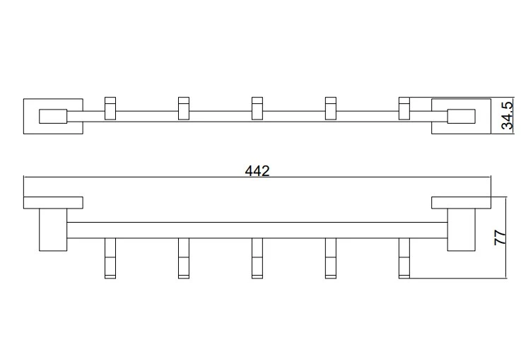 Крючок пятерной BELZ (B90415-5) - фото 3