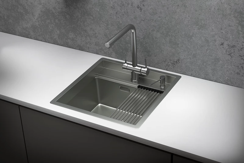Кухонная мойка GRANULA Kitchen Space (5051, СТАЛЬ МАТОВАЯ) Кухонная мойка GRANULA Kitchen Space (5051, СТАЛЬ МАТОВАЯ) - фото 3