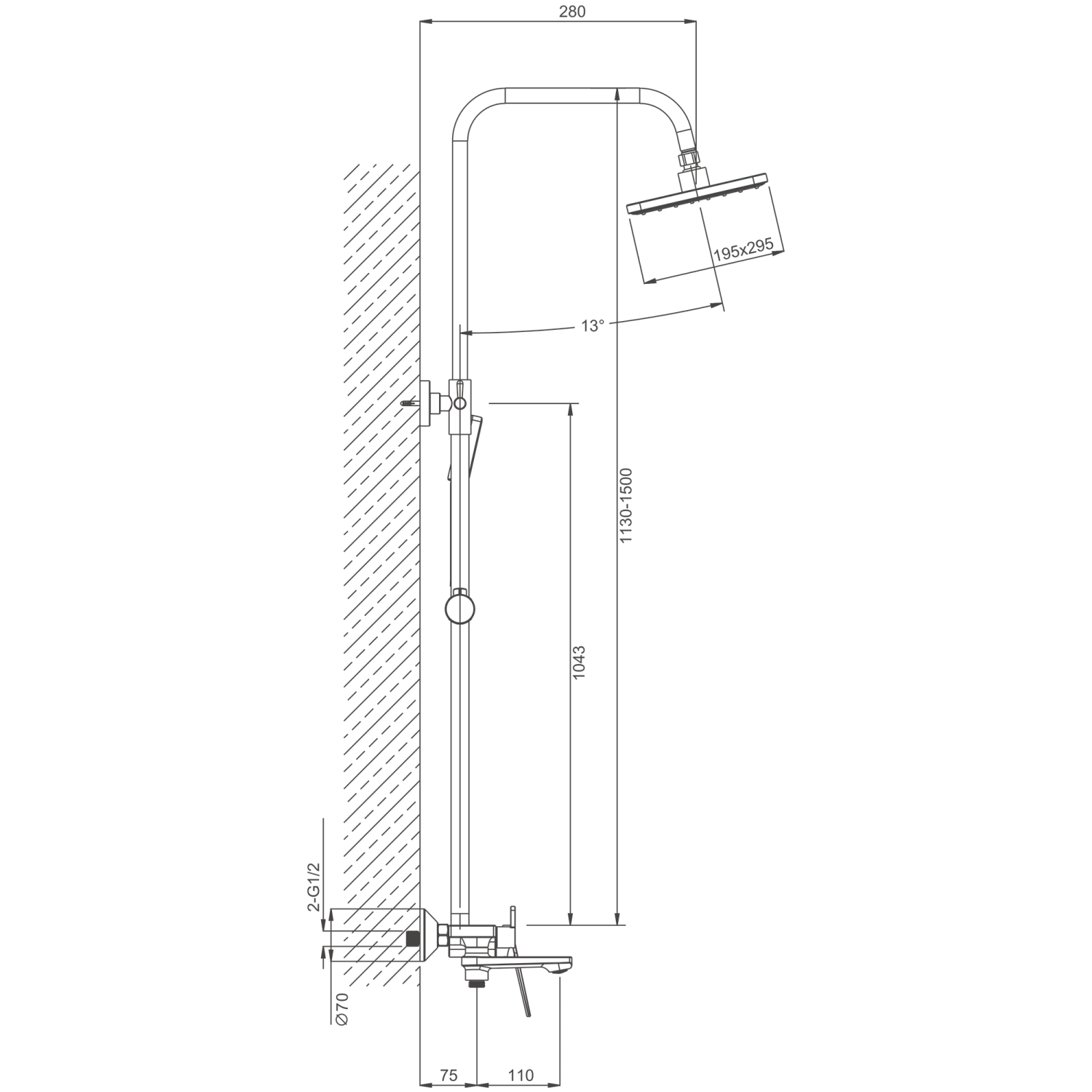 Душевая система BELZ (B24533-7) - фото 5