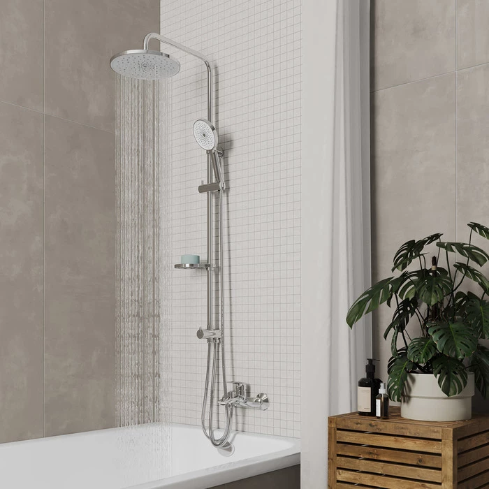 Душевой гарнитур с тропической лейкой Milardo Ideal Spa (ILSSB3FM76) Душевой гарнитур с тропической лейкой Milardo Ideal Spa (ILSSB3FM76) - фото 3
