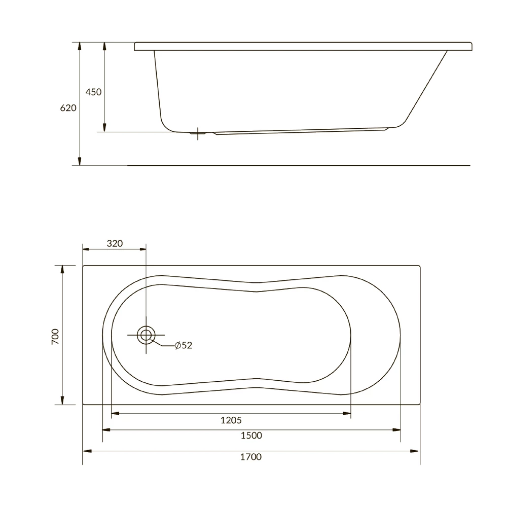 Ванна Cersanit  прямоугольная NIKE 170x70 (63347) - фото 7