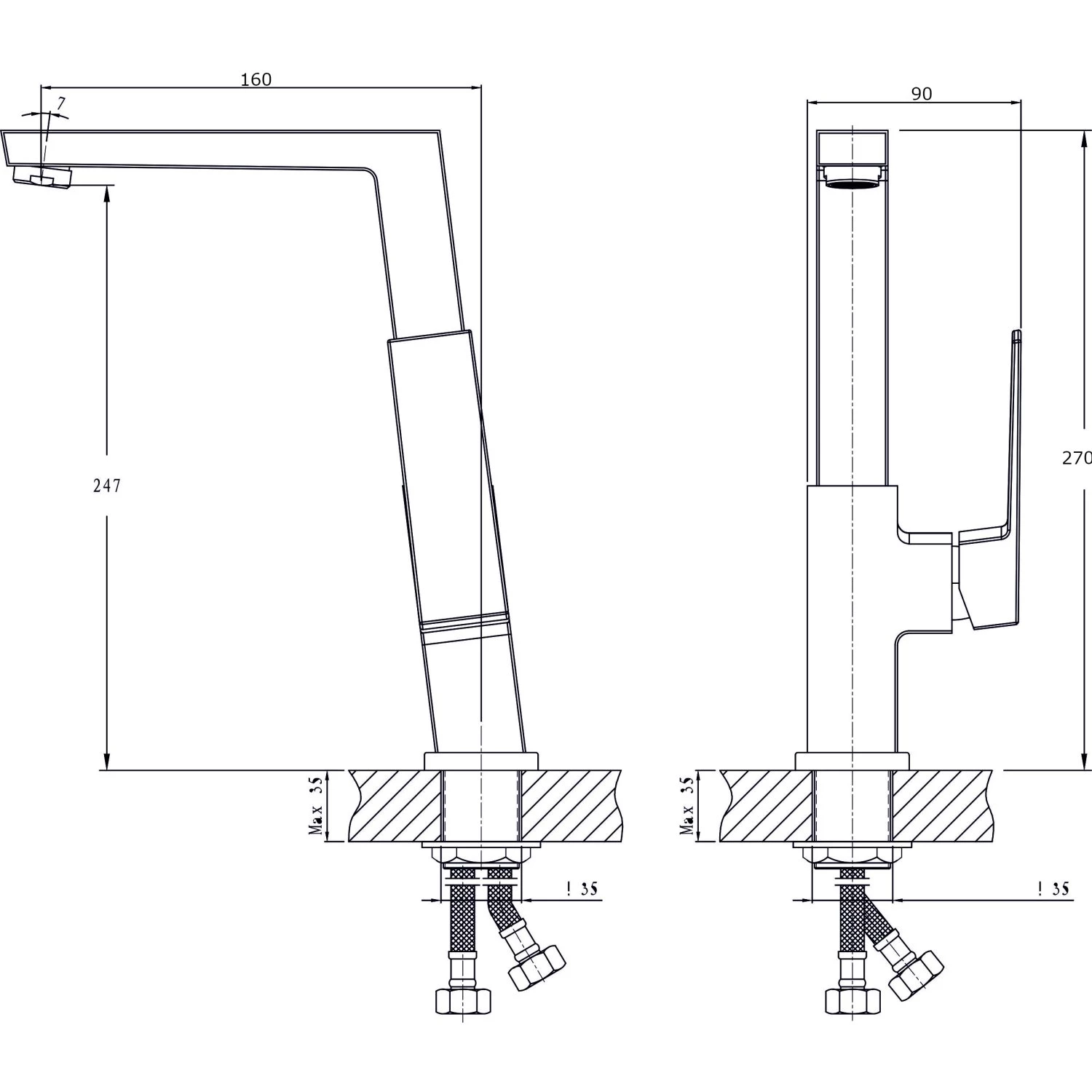 Смеситель для кухонной мойки  RUSH Тира (Thira) (TR3635-23) - фото 2