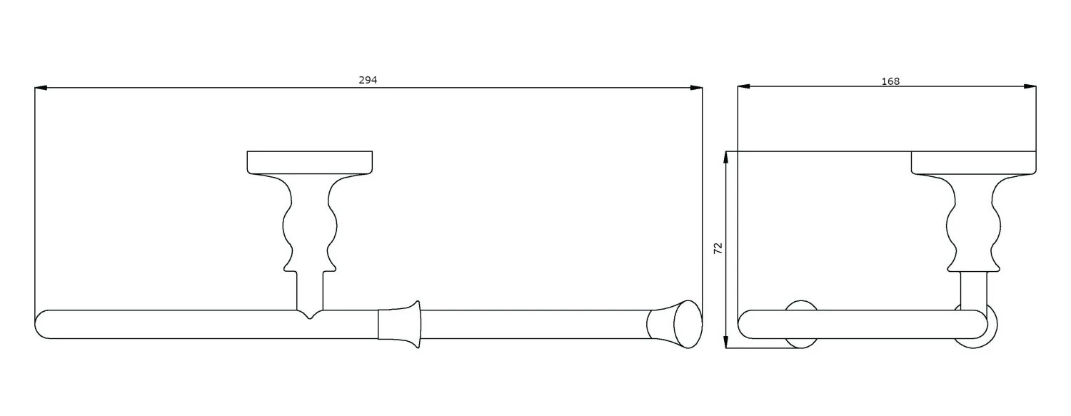Полотенцедержатель полукольцо RUSH Крит (Crete) (CR35511) - фото 2