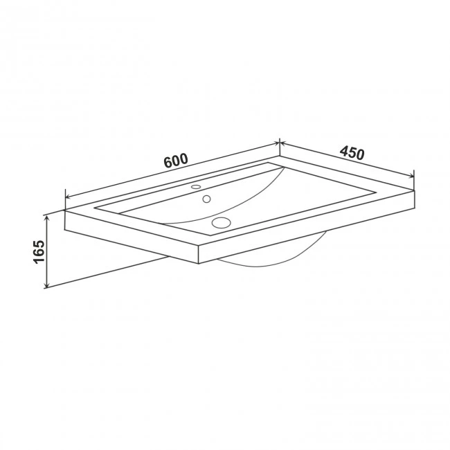 Умывальник мебельный Cersanit Como 60 (УТ000002246) - фото 3