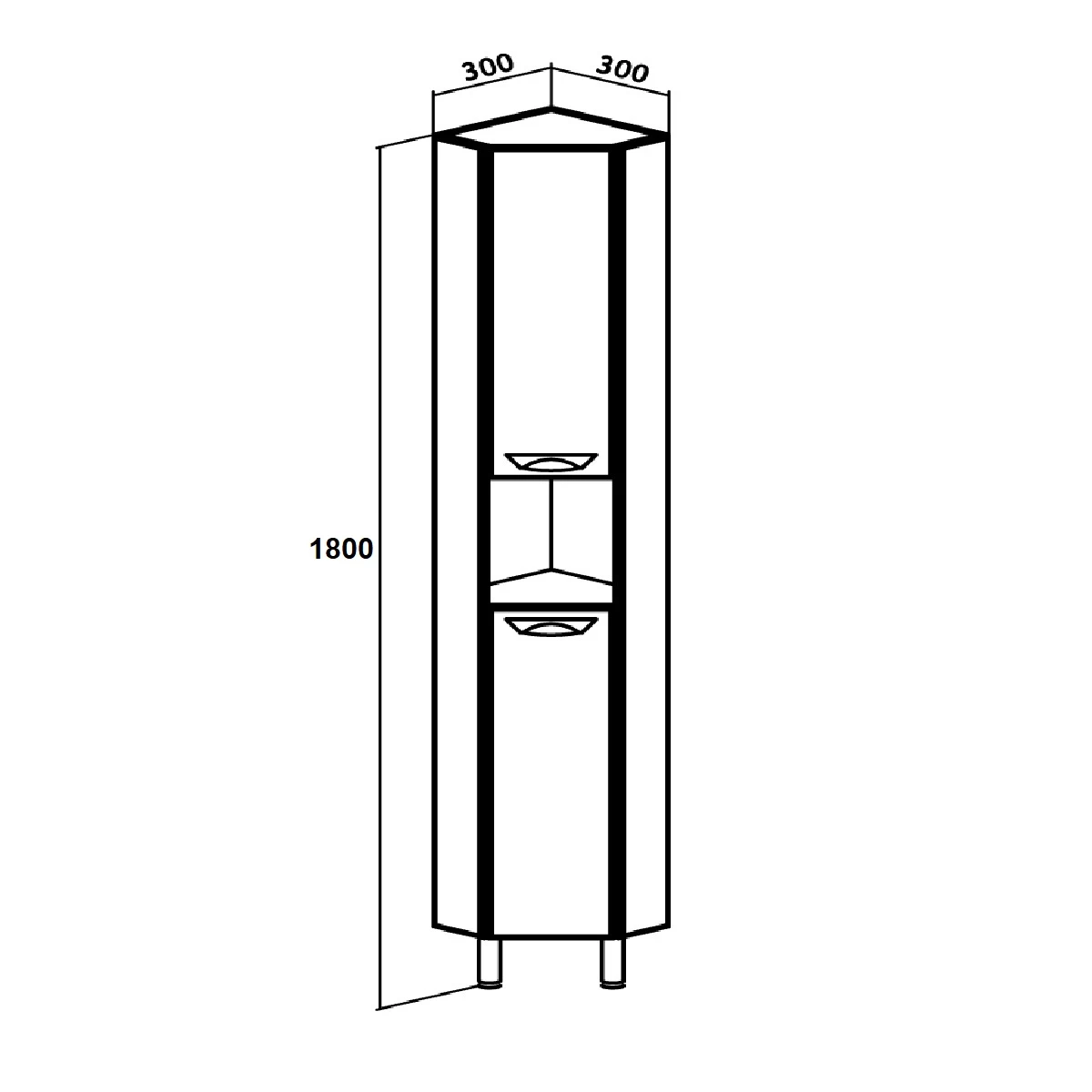 Пенал Runo угловой  30 (00000000290) - фото 3