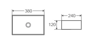 Раковина накладная DQ Berlin, 380*240*120мм, белый (DT1430816) - фото 3