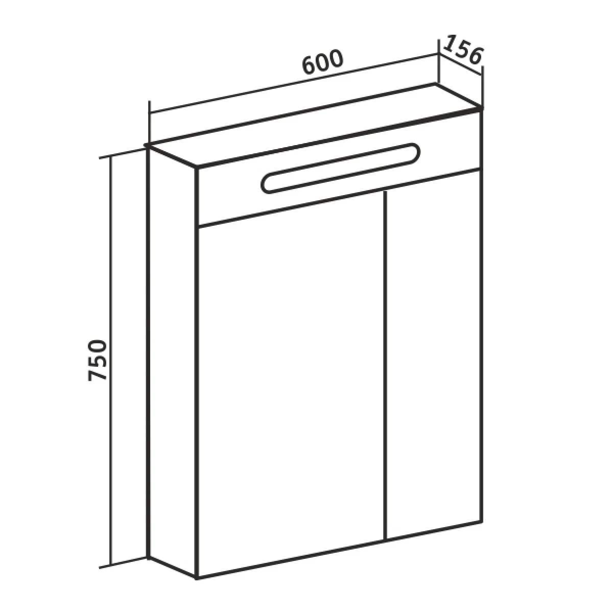 Зеркальный шкаф Runo  Парма 60 (00000001147) - фото 4