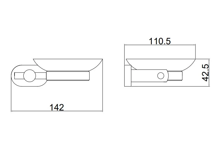 Мыльница стеклянная BELZ (B90002) - фото 3