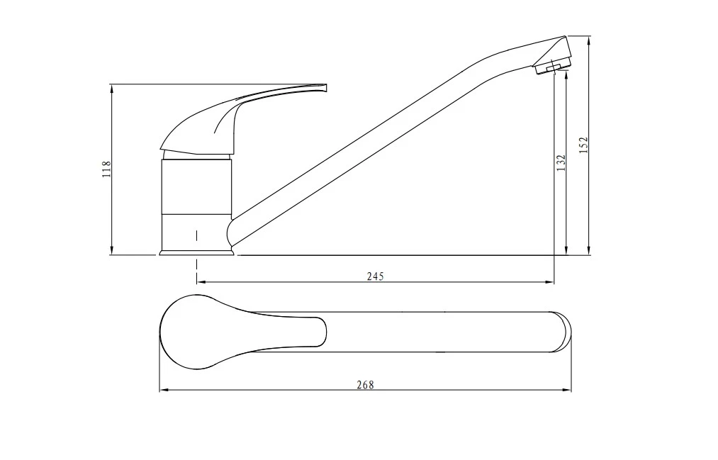 Смеситель для кухни RUSH Врангель (Vrangel) (VR7114-27) - фото 3