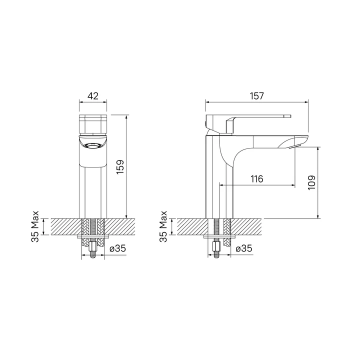 Смеситель для раковины IDDIS Slide (SLISB00i01) - фото 5