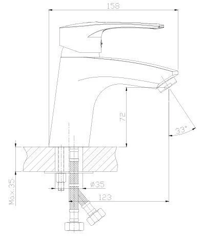 Смеситель для раковины Rossinka T (T40-11) - фото 3