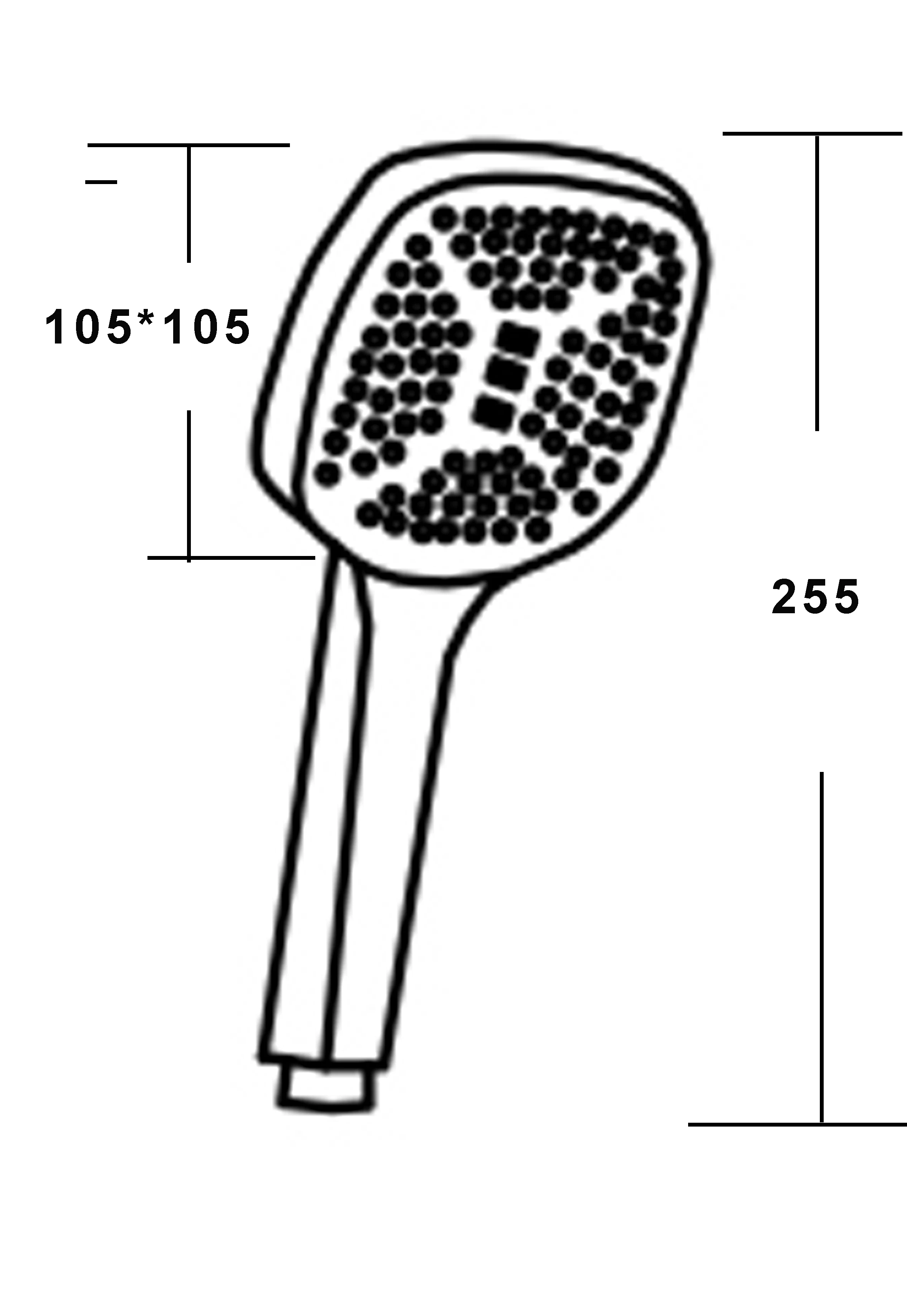 Ручной душ VODA 1 режим, диам. 105 (VSP12) Ручной душ VODA 1 режим, диам. 105 (VSP12) - фото 2