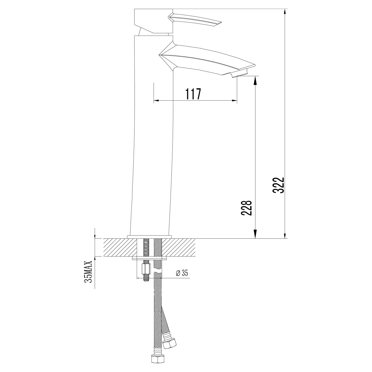 Смеситель для раковины Lemark Atlantiss (LM3209C) - фото 3
