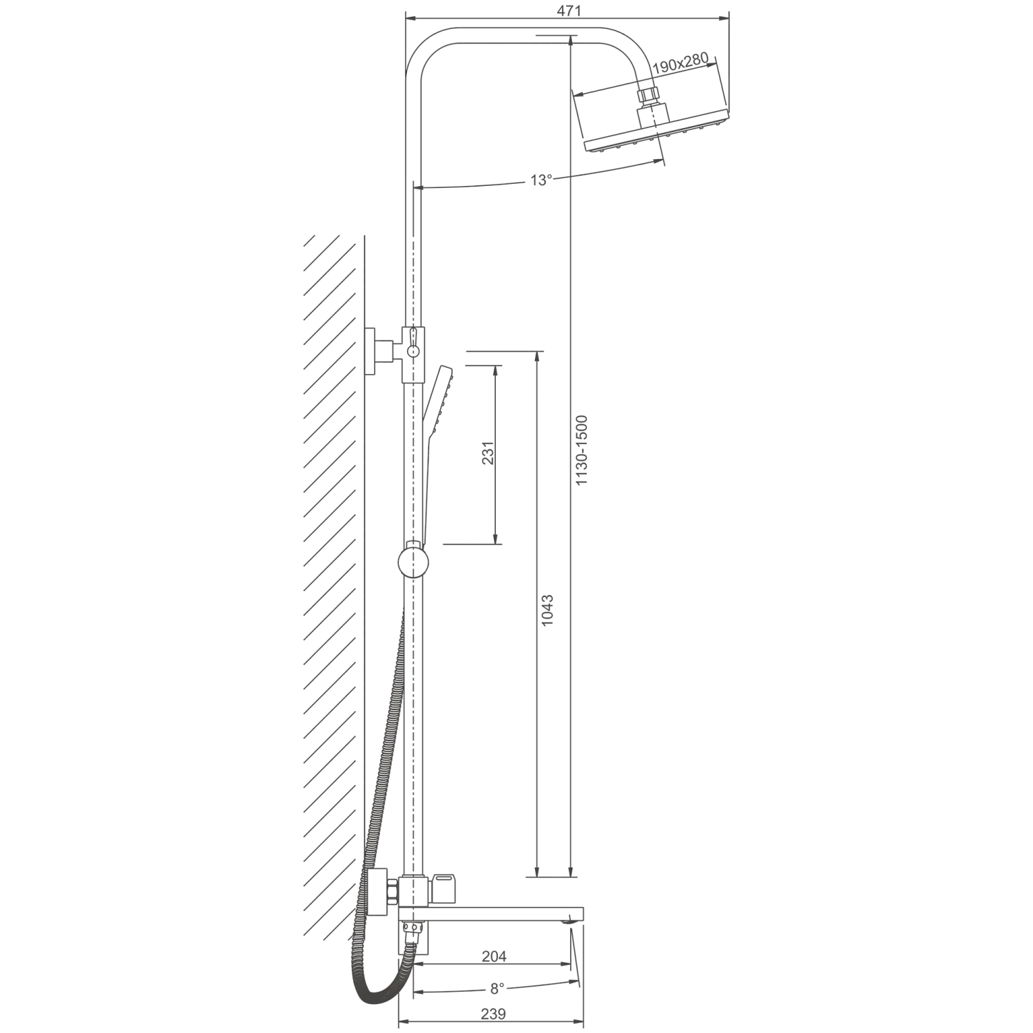 Душевая система BELZ (B24613-7) - фото 5