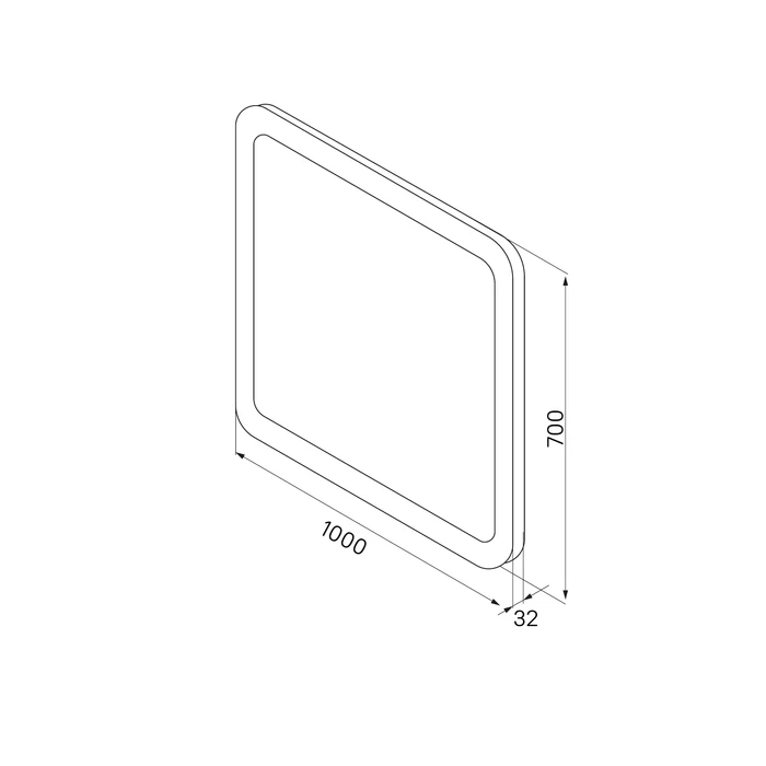Зеркало с подсветкой IDDIS Edifice 100 (ЗЛП109) - фото 5