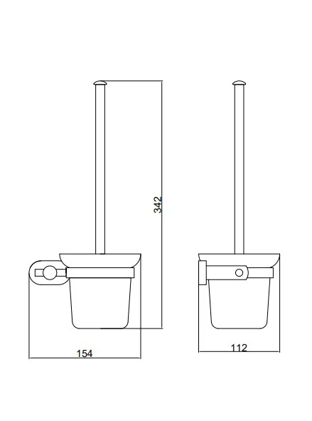 Ёршик туалетный настенный BELZ (B90110) - фото 3