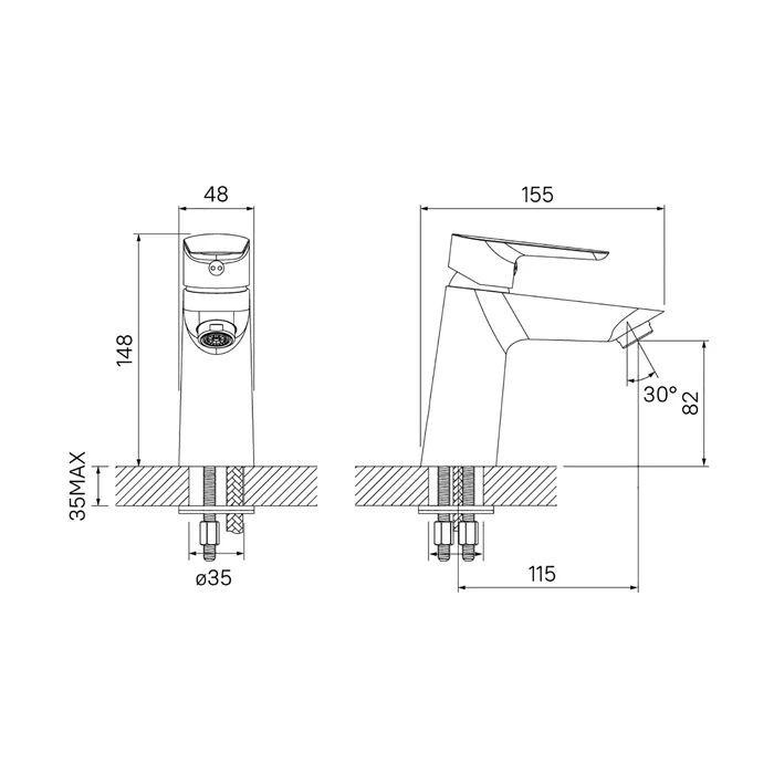 Смеситель для раковины IDDIS Cloud (CLOSB00i01) - фото 5