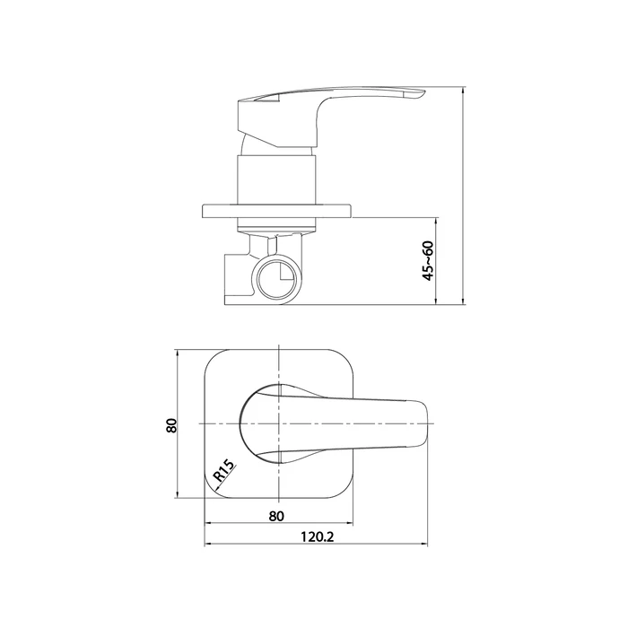 Встраиваемый смеситель с одним выходом IDDIS Ray (RAYSB00i66) - фото 4