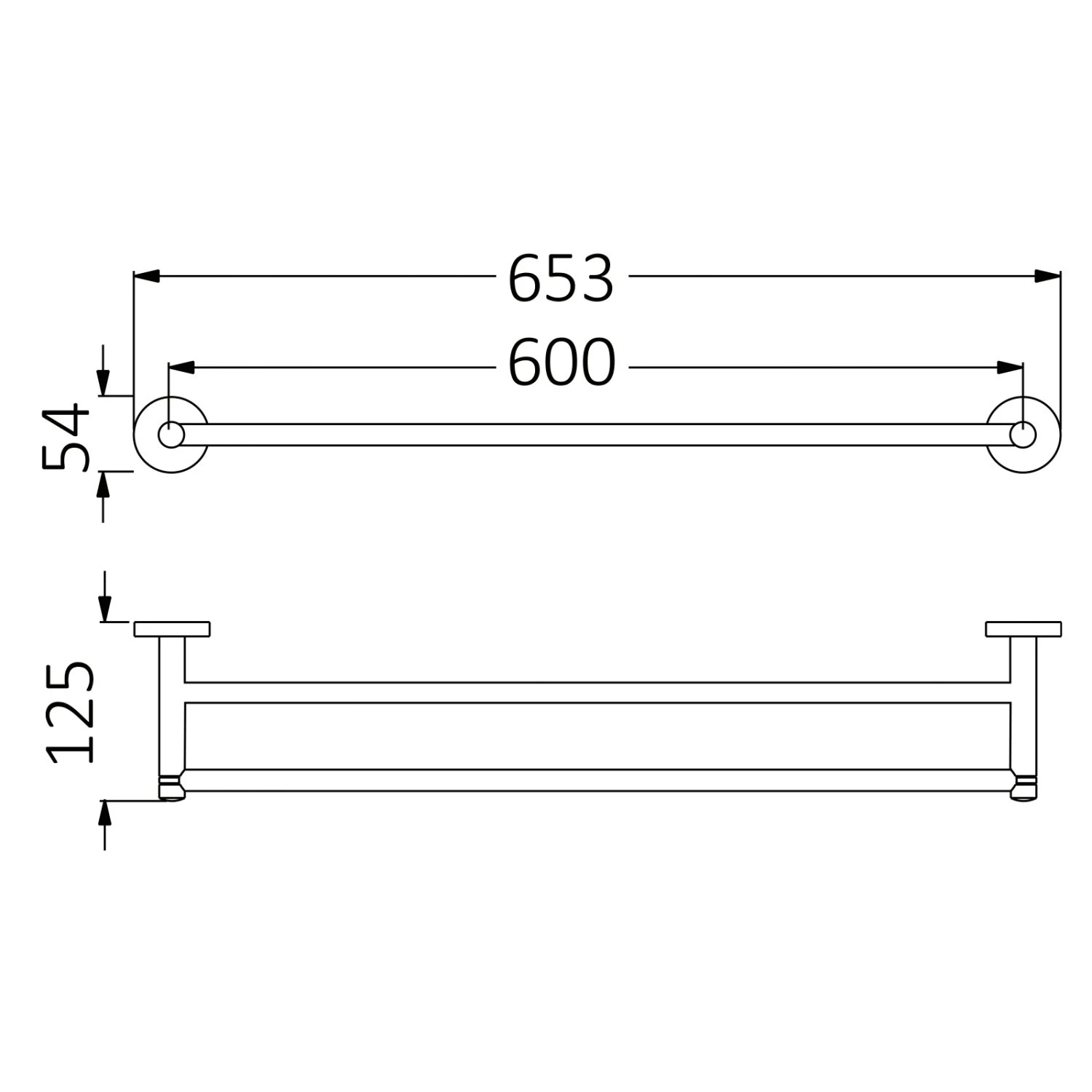 Полотенцедержатель двойной Timo золото матовое Saona (13056/17) - фото 2
