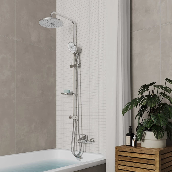 Душевой гарнитур с тропической лейкой Milardo Ideal Spa (ILSSB3FM76) Душевой гарнитур с тропической лейкой Milardo Ideal Spa (ILSSB3FM76) - фото 2