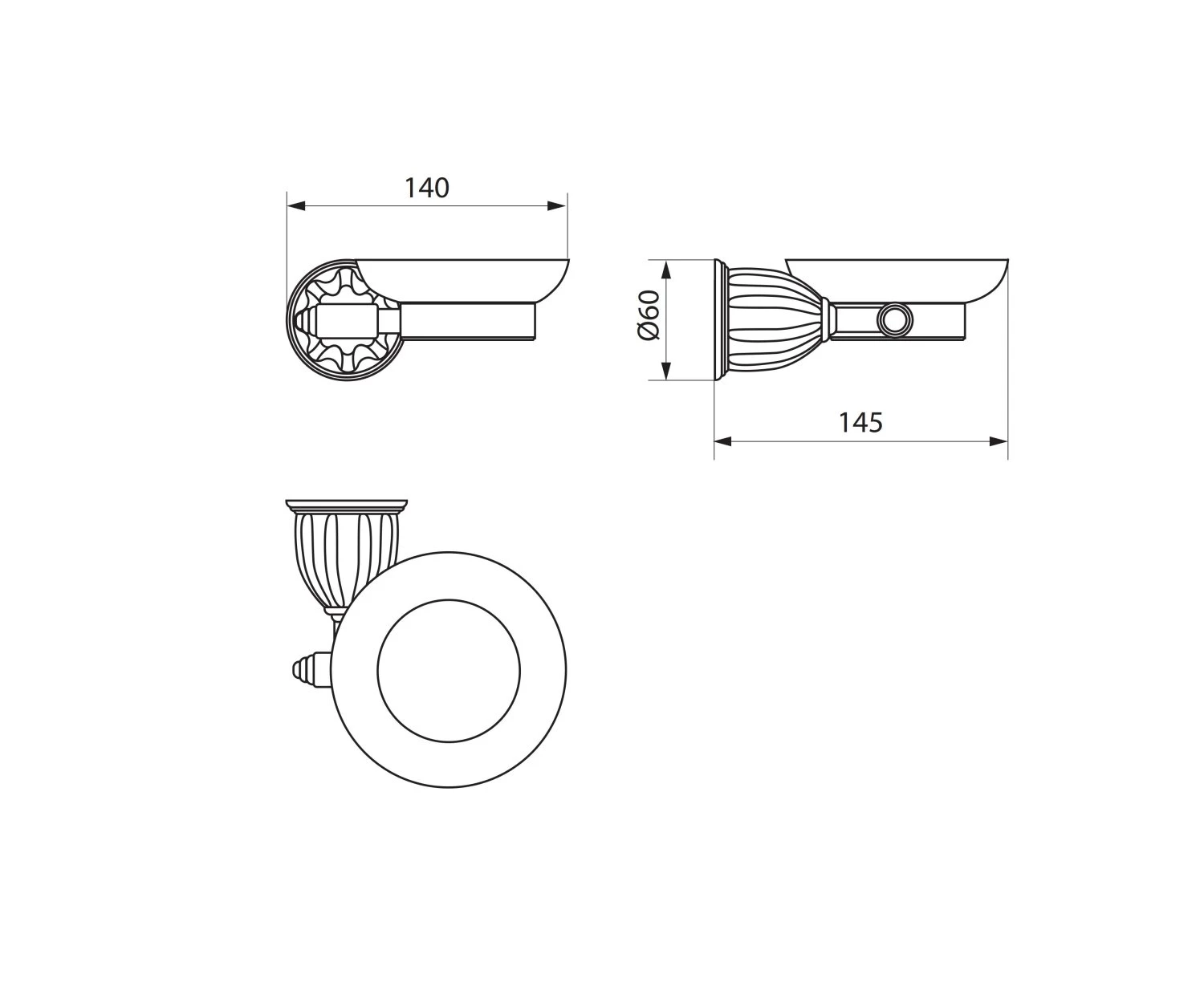 Мыльница керамическая RUSH Сокотра (Socotra) (ST12411) - фото 3