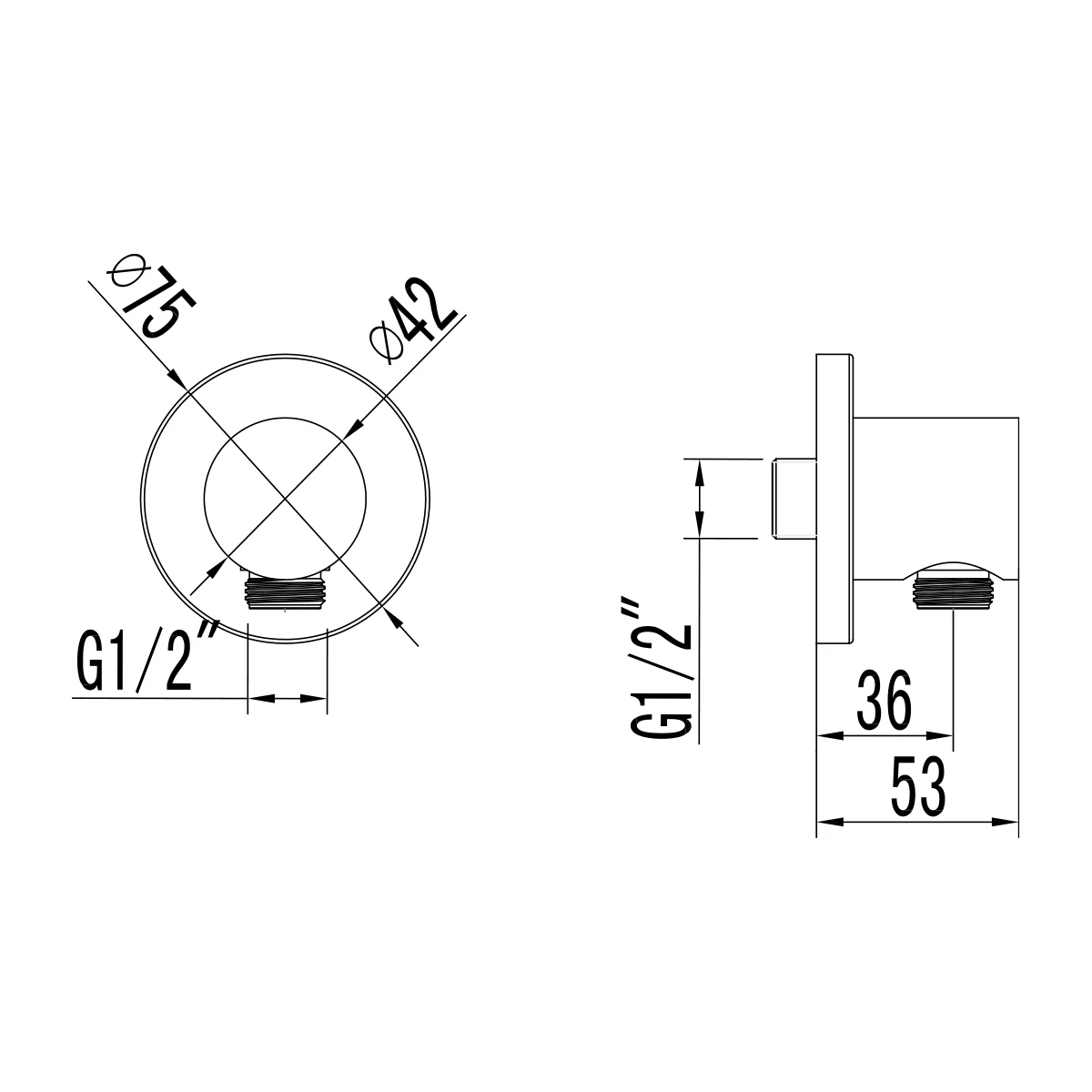 Подключение  для душевого шланга Lemark LM3783BL - фото 2