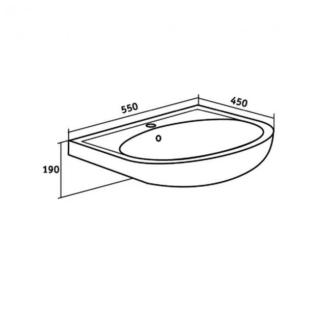 УМЫВАЛЬНИК RUNO мебельный Rosa Уют 55 (00000000153) - фото 4