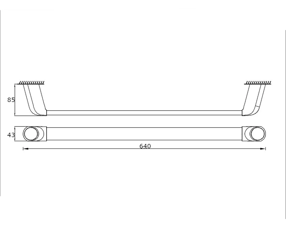 Полотенцедержатель 60 см RUSH Флорес (Flores) (FL08531A) - фото 3