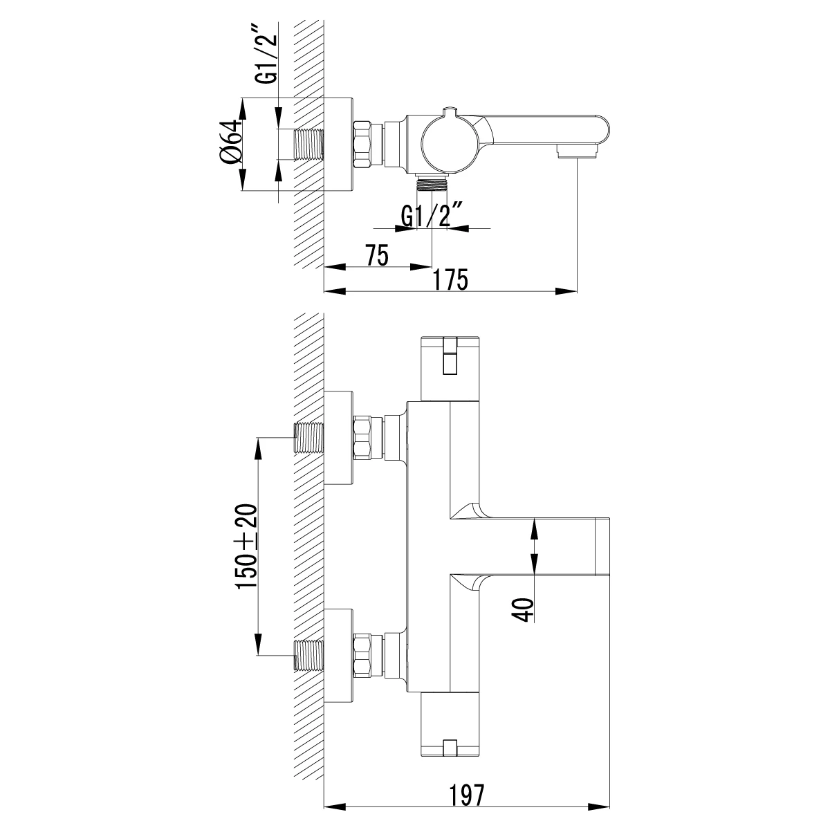 Смеситель для ванны Lemark Yeti (LM7832C) - фото 3
