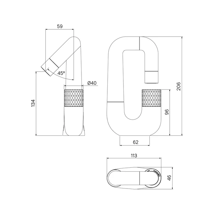 Смеситель для умывальника IDDIS Twist с управлением Push Control (TWISBBTi01) - фото 5