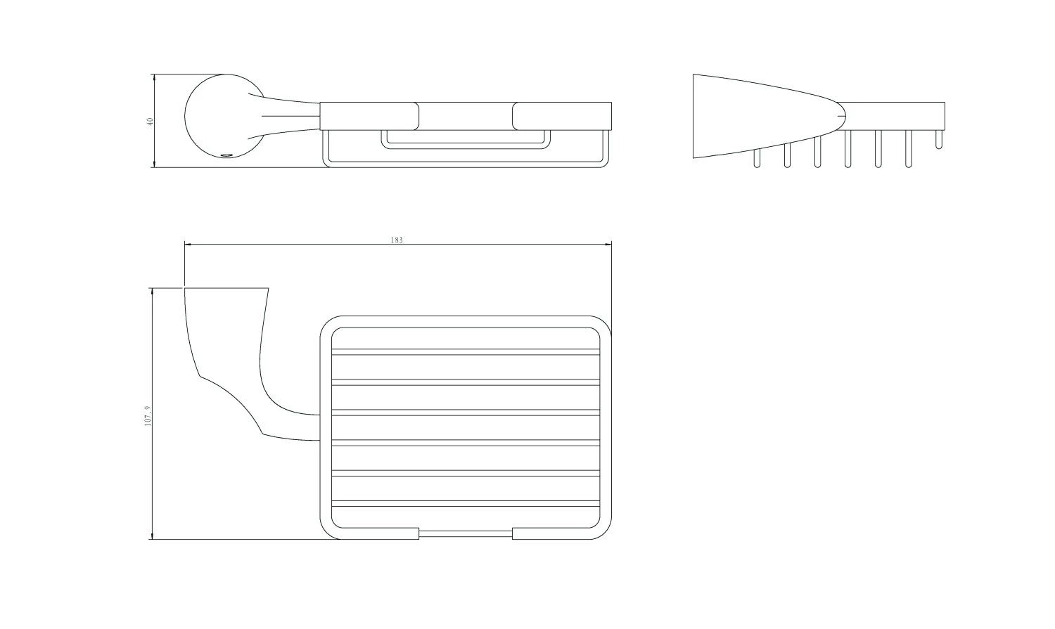 Мыльница решетка RUSH Девон (Devon) (DE75410) - фото 3