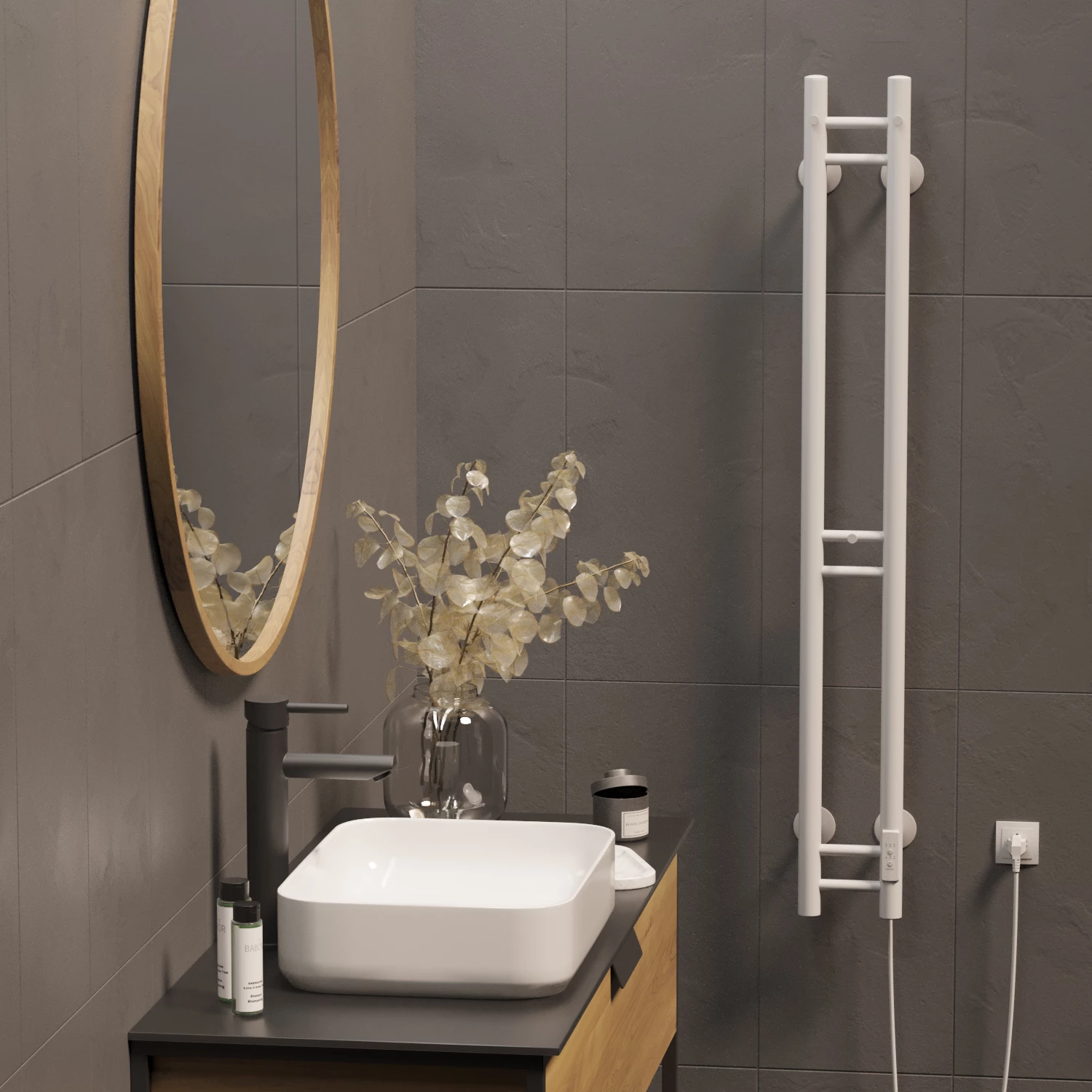Полотенцесушитель MIXLINE MOON WHITE 120/10 (таймер,103 Вт) электрический БЕЛЫЙ (556250) Полотенцесушитель MIXLINE MOON WHITE 120/10 (таймер,103 Вт) электрический БЕЛЫЙ (556250) - фото 4