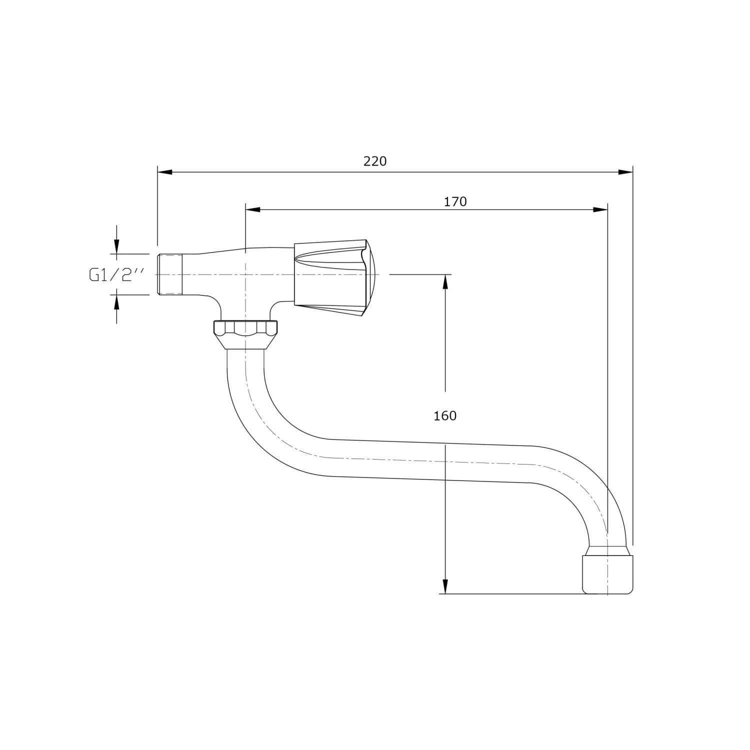 Кран для раковины RUSH Пионер (Pioneer) (PI7950-28) - фото 2