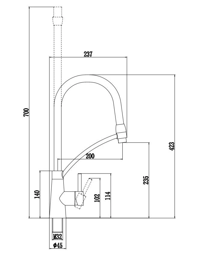 Смеситель Fmark для кухонной мойки (FS8255-S) - фото 2