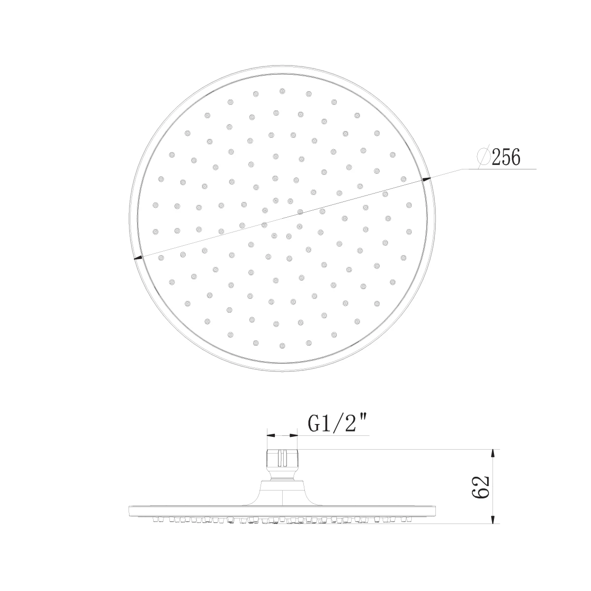 Лейка  для верхнего душа Lemark , 1-функциональная (LM8131C) - фото 2