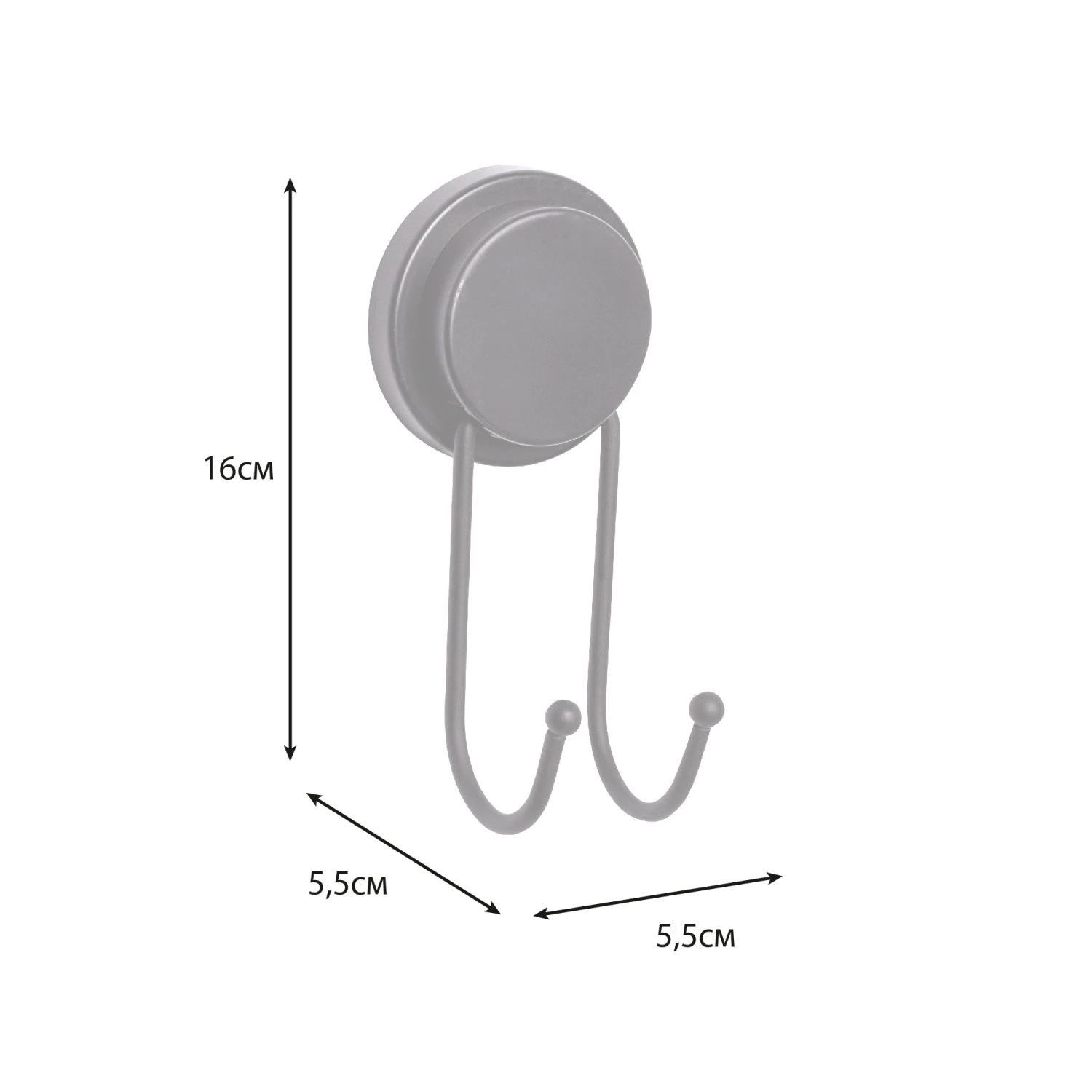 Крючок Fixsen двойной MAGIC BLACK (FX-45005A) - фото 3