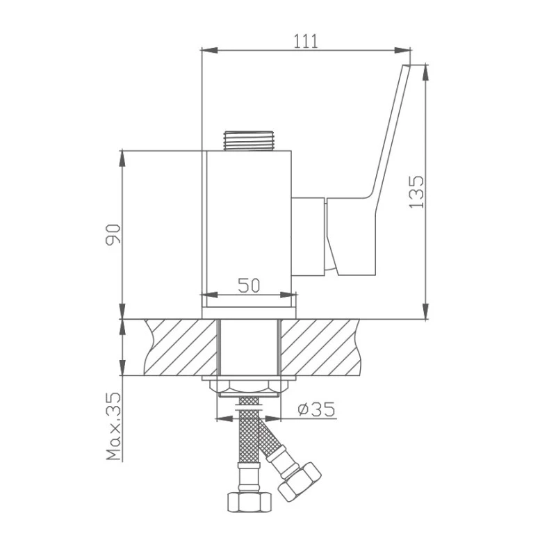 Основание смесителя для кухни Haiba (HB73559) - фото 2