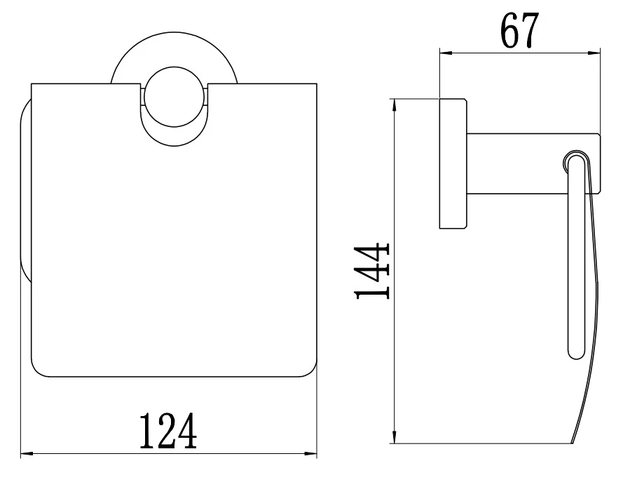 Держатель для туалетной бумаги с крышкой Savol 56 (S-005651) - фото 2
