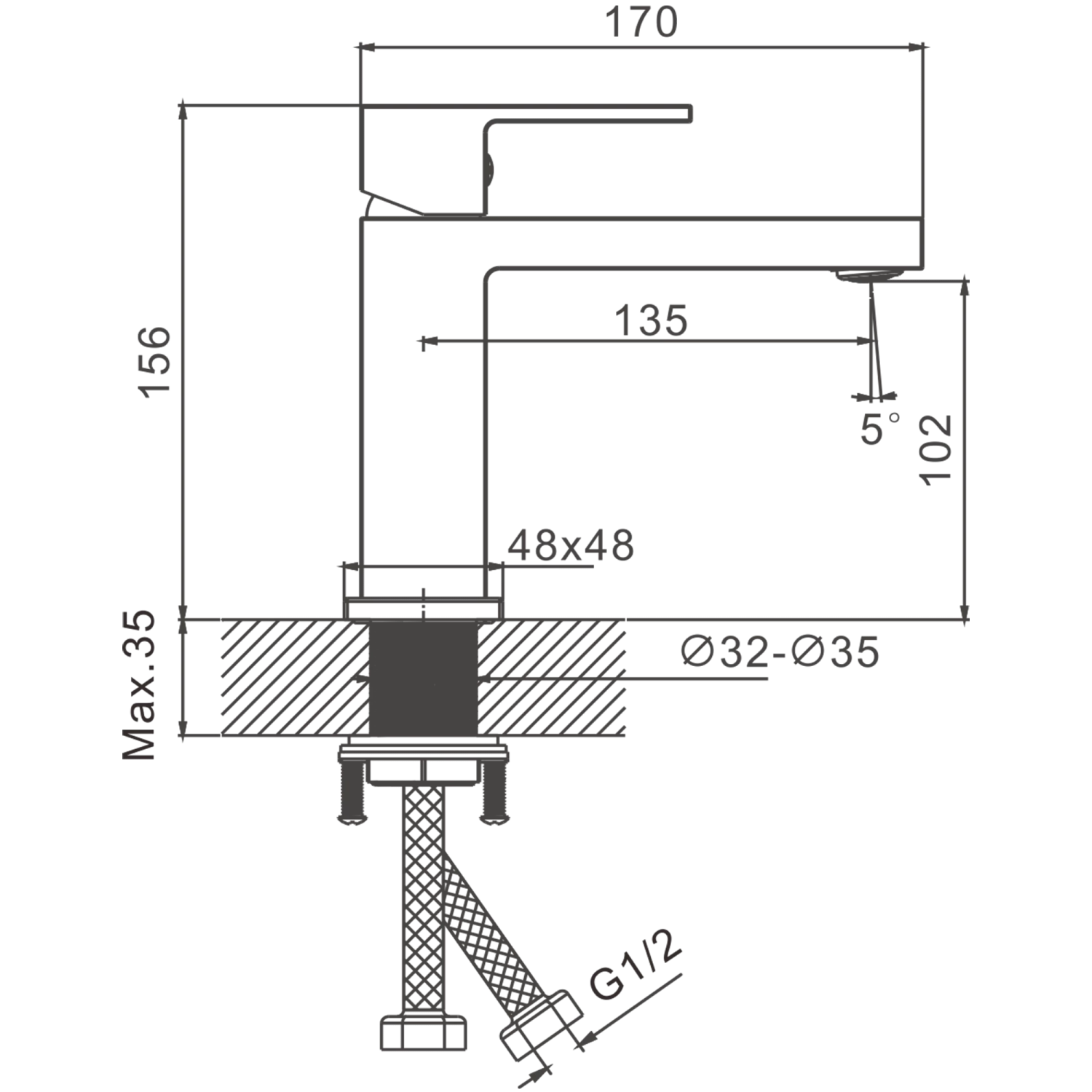 Смеситель для раковины BELZ (B10672) - фото 2