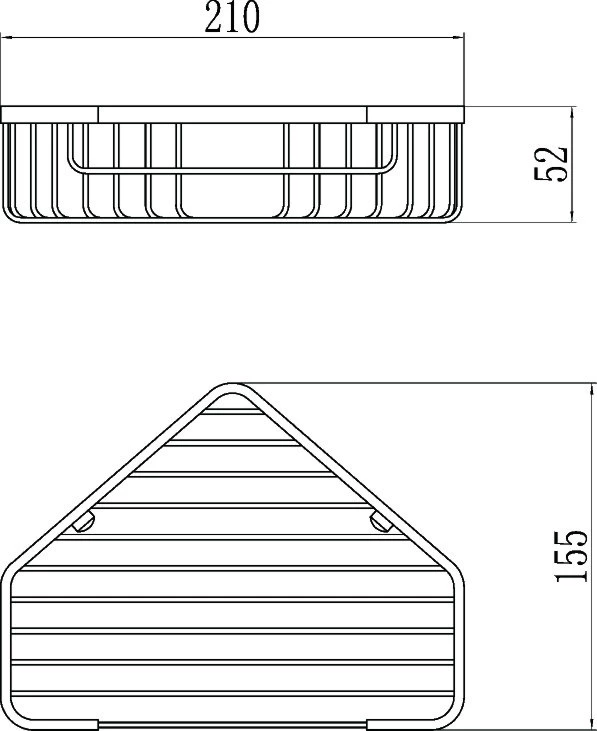 Полка решетка Savol угловая одинарная (S-002832-1) - фото 2