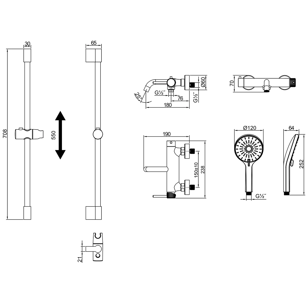 Смеситель Lemark Beluga для ванны (LMF-8022B-C) - фото 2