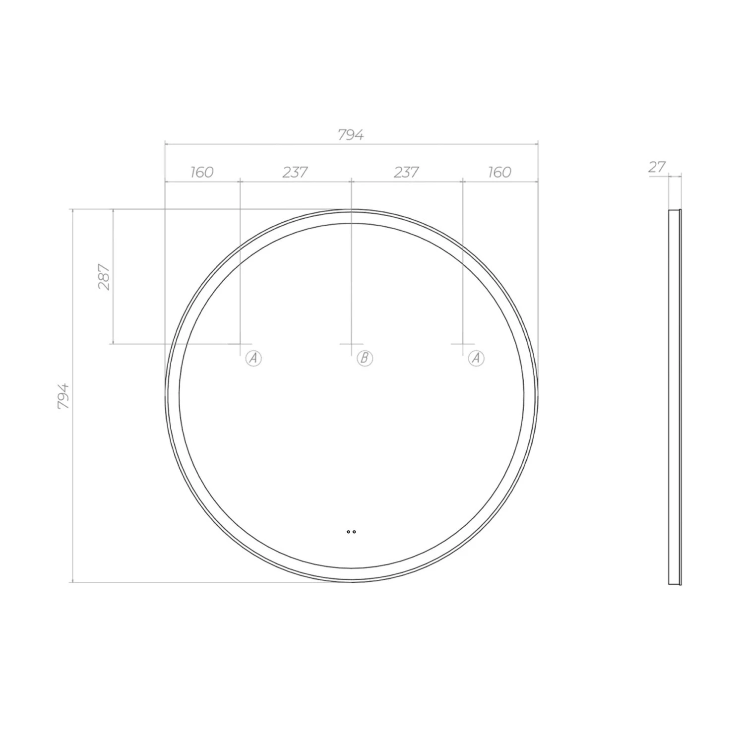 Зеркало VIGO Cosmo Comfort 800 (140) - фото 3