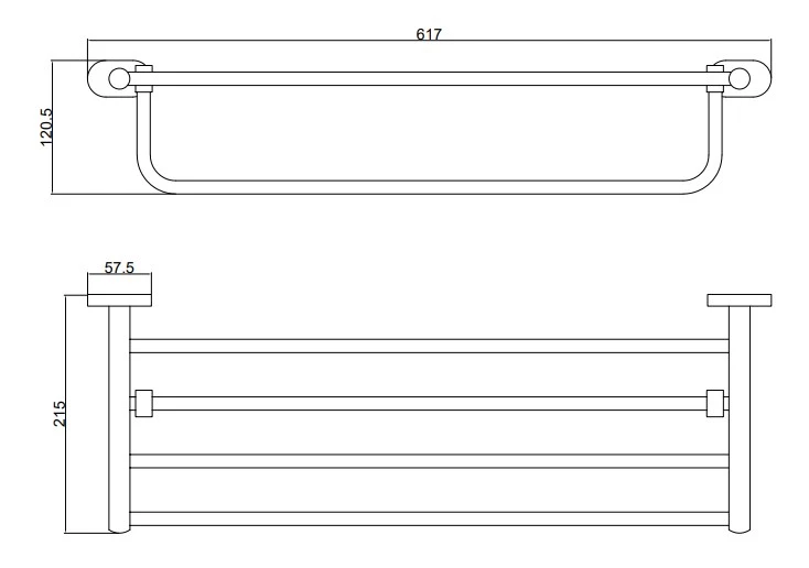 Полка для полотенец BELZ (B90124) - фото 3
