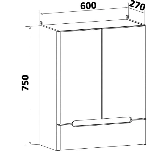 Шкаф навесной Runo  Парма 60 (00-00001042) - фото 4